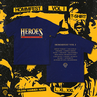 HOMMFEST T-SHIRT DESIGN design graphic design hardcore punk logo merch merch design music t shirt