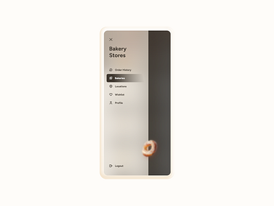 Side Navigation UI branding graphic design modern ui