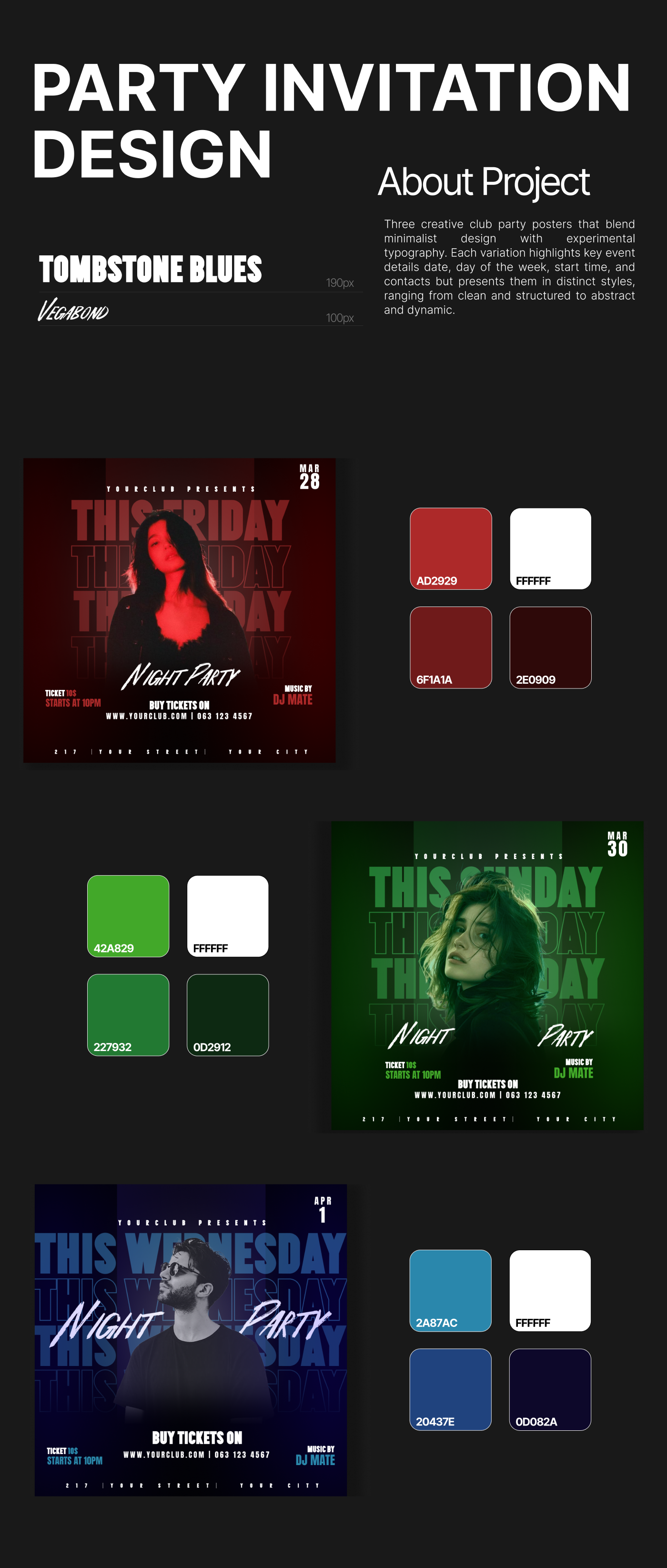 Party Invitation Design banner branding design graphic design invitation party invitation typography vector