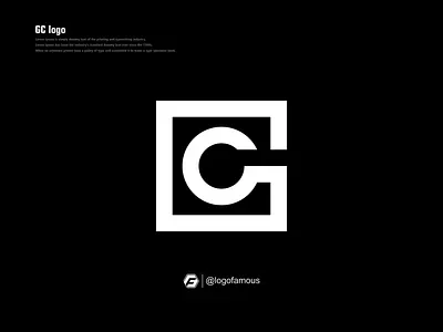 GC Logo Design Idea branding design gc graphic design icon illustration initiallogo logo logoawesome logofamous logoforsale logoinspirations monogram typography ui ux vector