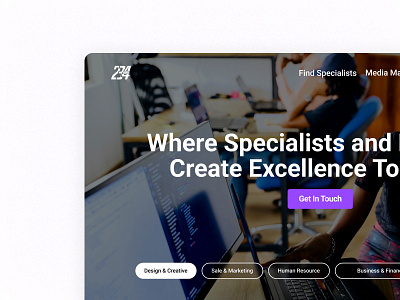 Freelancer landing page freelancer hero section landing page ui