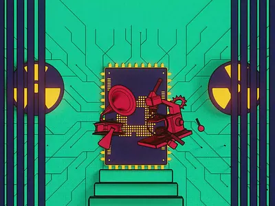 Intro ma Boundok 3d animation c4d cinema4d colore halftone intro motion graphics octane redshift render style