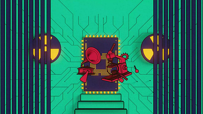 Intro ma Boundok 3d animation c4d cinema4d colore halftone intro motion graphics octane redshift render style