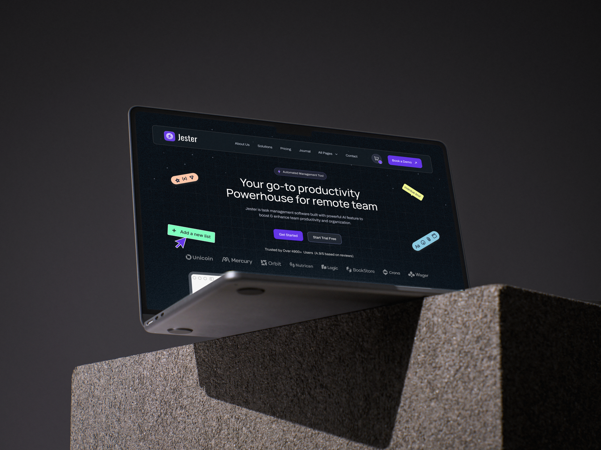 Jester - Technology Website Design adobe photoshop adobe xd app design branding dark design figma graphic design illustration ui ux web design xd