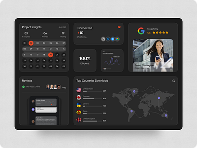 UI for App Features & Stats appconcept appshowcase featureui figmadesign meetingapp ui uxuidesign