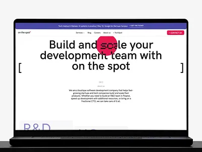 Website Design for OnTheSpot 3d branding design graphic design illustration logo saas ui ux webdesign