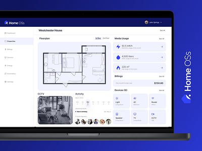 HomeOSs app app design design graphic design smart design smart home software software development ui ui design uiux