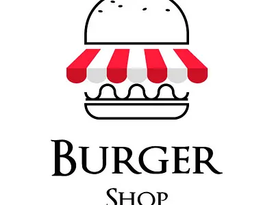 Burger Shop Logo Vector Illustration logoforsale restaurantbranding logoforsale