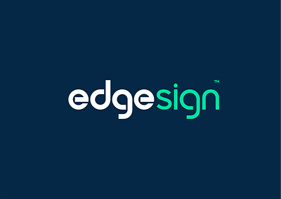 Edge Sign branding graphic design logo ui
