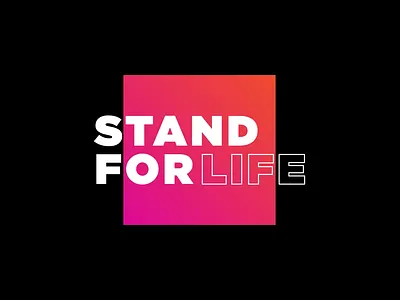 Stand for Life - Logo Animation 3 animation branding logo motion graphics vector