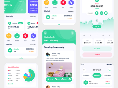 Faxib – Crypto Community Mobile App bitcoin app bitcoin mining app community app crypto crypto community crypto currency app crypto exchange app figma free ico meta mobile app stock market app ui design uikits ux design web3 app