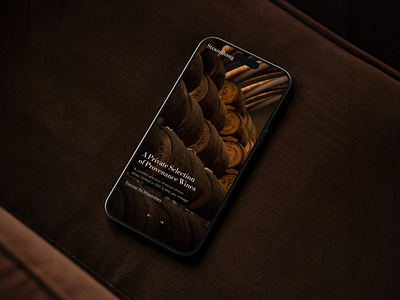 Strandhaug - Minimalist Hero Section for Luxury Wine Brand futura high end libre bodoni luxury minimalist modern serif webdesign wine
