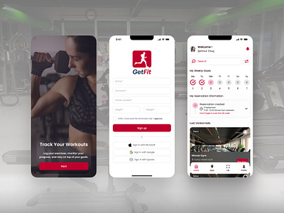 📲 GetFit ui