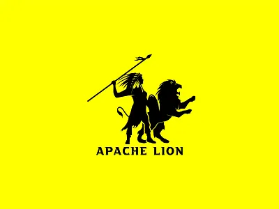 Apache Logo african african logo african warrior animal apache apache design apache girl apache lion apache lion logo apache logo apache warrior apache women black women chief illustration lion apache new logo top apache warrior warrior women
