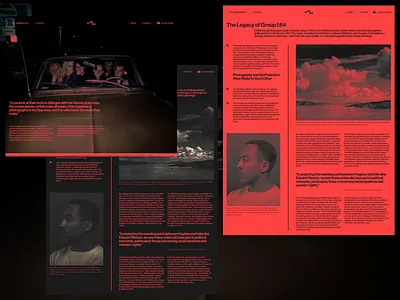 SFMOMA / Typography Website Design dark mode design editorialdesign grid grid layout grid system typography ui web design website