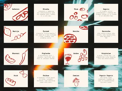 Tiny Table Namecards branding business cards composition design graphic graphic design illustration layout name cards typography