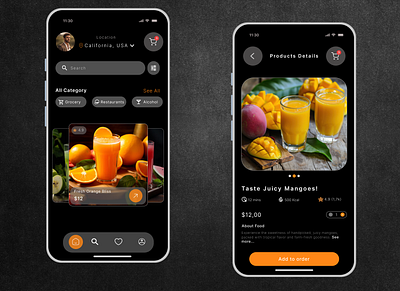 Next-Gen Grocery Mobile App e commerce mobileapp ui
