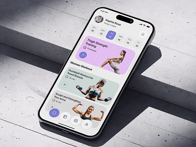 Fitness Tracker App UI app app design exerciseapp fitnessapp fitnesstracker healthapp ios minimal mobile mobile app mobile ui tracker ui ui design uiux wellnessui workout workoutapp
