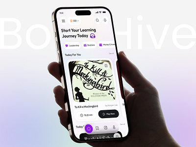Audiobook App UI app app design audioapp audiobook audiobookapp book booklovers ios minimal mobile mobile app mobile ui music app readingapp ui ui design uiux