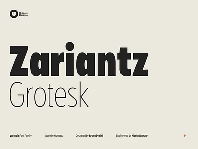 Zariantz Grotesk Variable fontpairing