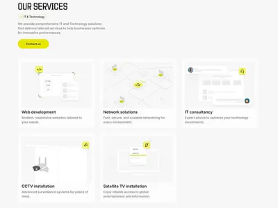 Services illustrations bento design illustration product design ui ux webdesign