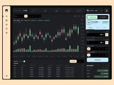 Trade - Crypto Trading Web App analytic binance blockchain coin crypto crypto currency crypto wallet crypto website cryptocurrency dashboard exchange investment platform product design trading wallet web 3 web app design web application design web3