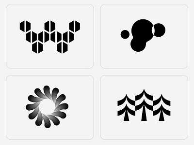 LOGO - COLLECTION abstract branding cloud design flowers graphic design icon identity illustration logo marks sun symbol tree ui w
