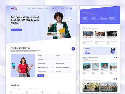Education Consultant Webpage UI branding design figma graphic design illustration logo ui ux website design