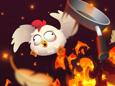 Vector Art - Chicken Chief [Figma] art chicken figma illustration vector