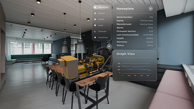 Industrial IoT Dashboard - Sidebar Layout ar dashboarddesign datavisualization iotdashboard monitoring uidesign