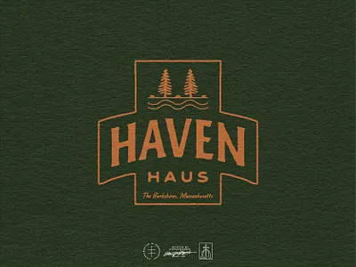 Haven Haus Logo System airbnb americana badge brand design brand identity branding branding design camb emblem hand drawn home house identity design logo logo design nature retro vintage visual identity woods