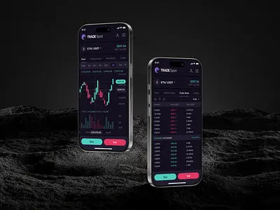 Crypto Trading - TradeSpot application crypto crypto app currency design drumncode exchange rypto wallet trade trading ui ui kit ux wallet web web app web app design web application web development