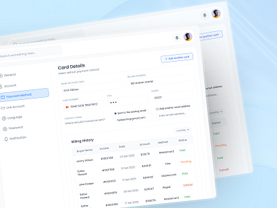 Real Estate Admin Dashboard - Payment Method Page Design admin dashboard analytic analytics building clean dashboard design interface payment method product design property dashboard real estate agent real estate dashboard real estate dashboard design real estate management dashboard real estate ui ui ui design uiux