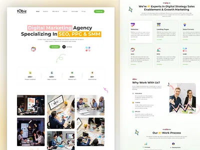 Digital Agency Website UI Design agency agency ui design agency website agency website design business creative agency digital agency digital agency website digital campaign digital marketing digital website graphic design homepage landing page landing page design ui ui design uiux website website design