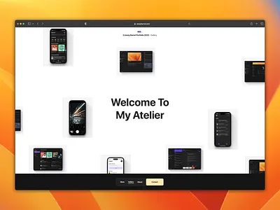 Portfolio - Gallery concept daily ui dailyui design gallery interface minimal modern portfolio ui ui design uidesign ux website