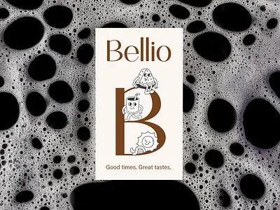 BRAND - BELLIO b beach brand branding design drink drunk glass graphic design ice icecream icon identity illustration logo marks sun symbol ui