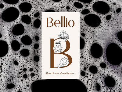 BRAND - BELLIO b beach brand branding design drink drunk glass graphic design ice icecream icon identity illustration logo marks sun symbol ui