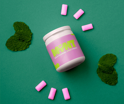 MYNT — Chewing Gum branding graphic design logo