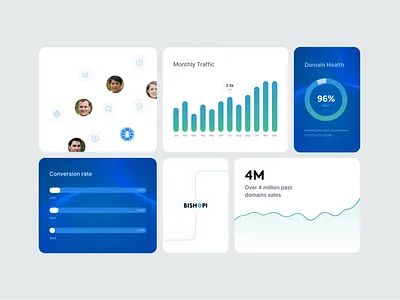 Stats infographics - Bishopi UI clean design infographics minimal modern statistics ui ux