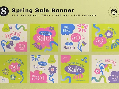 Hand Drawn Spring Sale Banner banner big sale discount hand drawn promo promotion sale sale banner spring spring sale