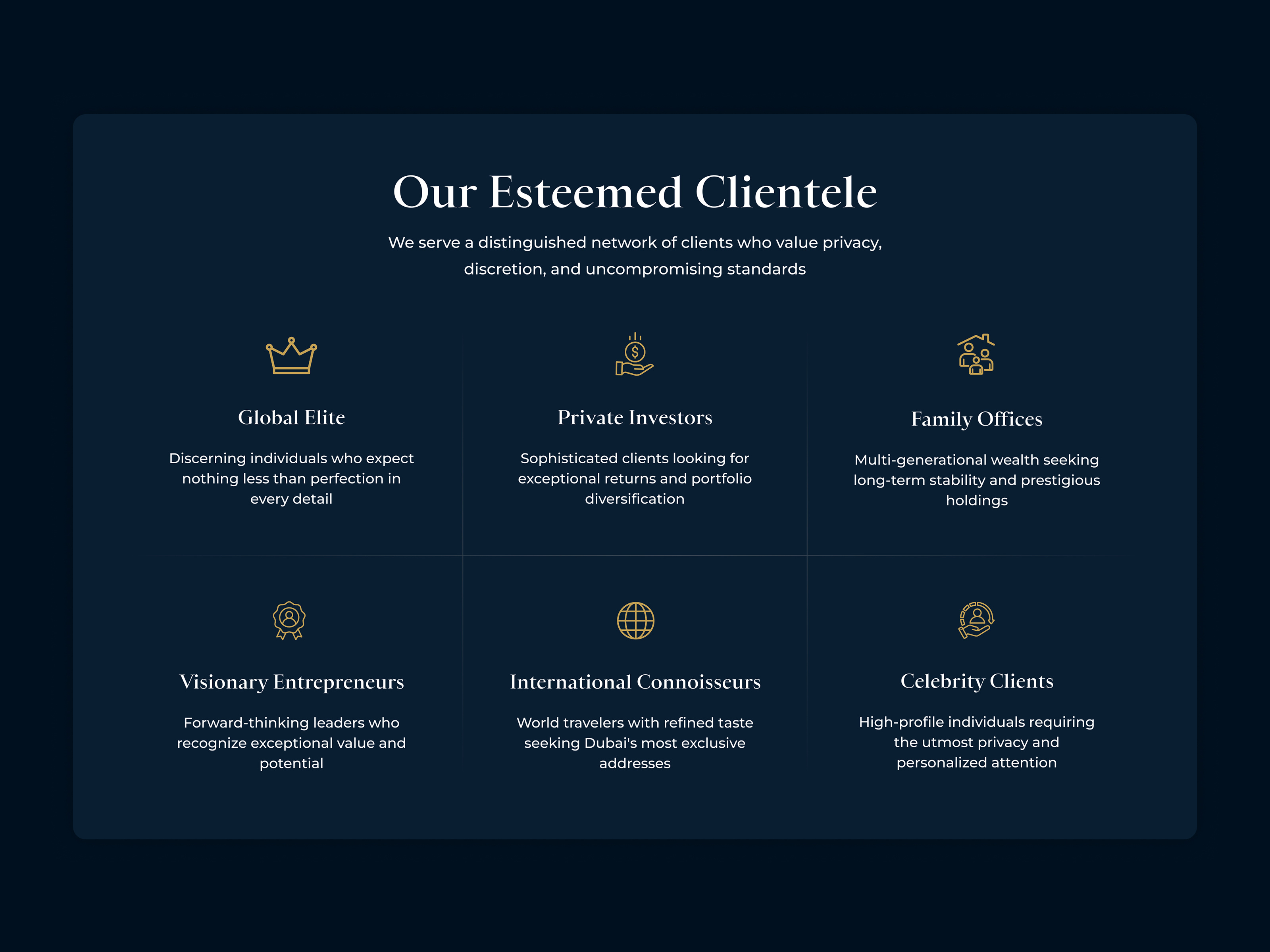 Our Values - Real Estate Website Core Values company value core value feature features landing page luxury website our value real estate real estate website ui concept ui design ux design values website website design