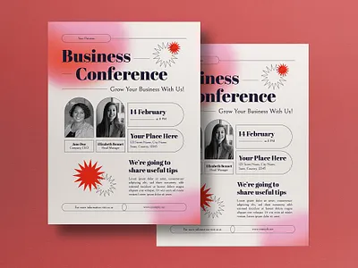 Business Conference Flyer business business conference company company flyer coporate corporate flyer flyer graphicook graphicook studio poster print template white