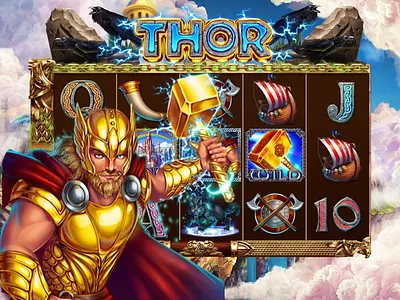 Online slot machine Thor 2d gameart animation blackjack casino character design developers digital art entertainment gambling game art game design gamedev gaming gaming industry igaming jackpot motion graphics slot design slotmachines slots