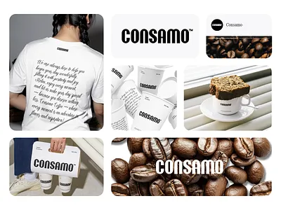 Consamo™ – Coffee Brand Identity & Packaging System brand identity branding coffee branding coffee shop consamo logo design minimal design modern branding packaging design typography visual identity wordmark logo