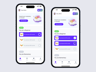 Main Page 💜 app design typography ui ux