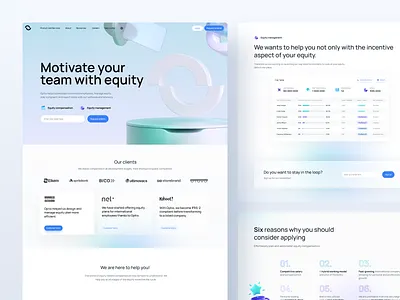 Optio: Homepage 3d design equity hero optio productdesign properly shares testimonials ui ux webdesign website