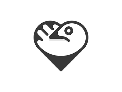 Heart Bird! bird brand brand identity branding dove heart icon illustration logo logo design love mark nest peak rebranding redesign saas symbol wings