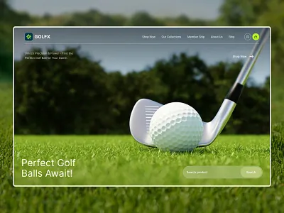 Spring - Golf Club & Training Website golf golf club golf courses golf e commerce website golf team golf training golf website golf website design landing page design modern design oripio product design sport sujon training website ux design web design website website design
