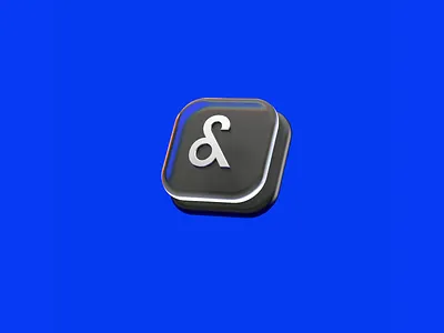 Amp • Logo design 3d amp animation app brand design branding button cinema4d design design studion glass icon identity logo mark redshift service symbol ui ux