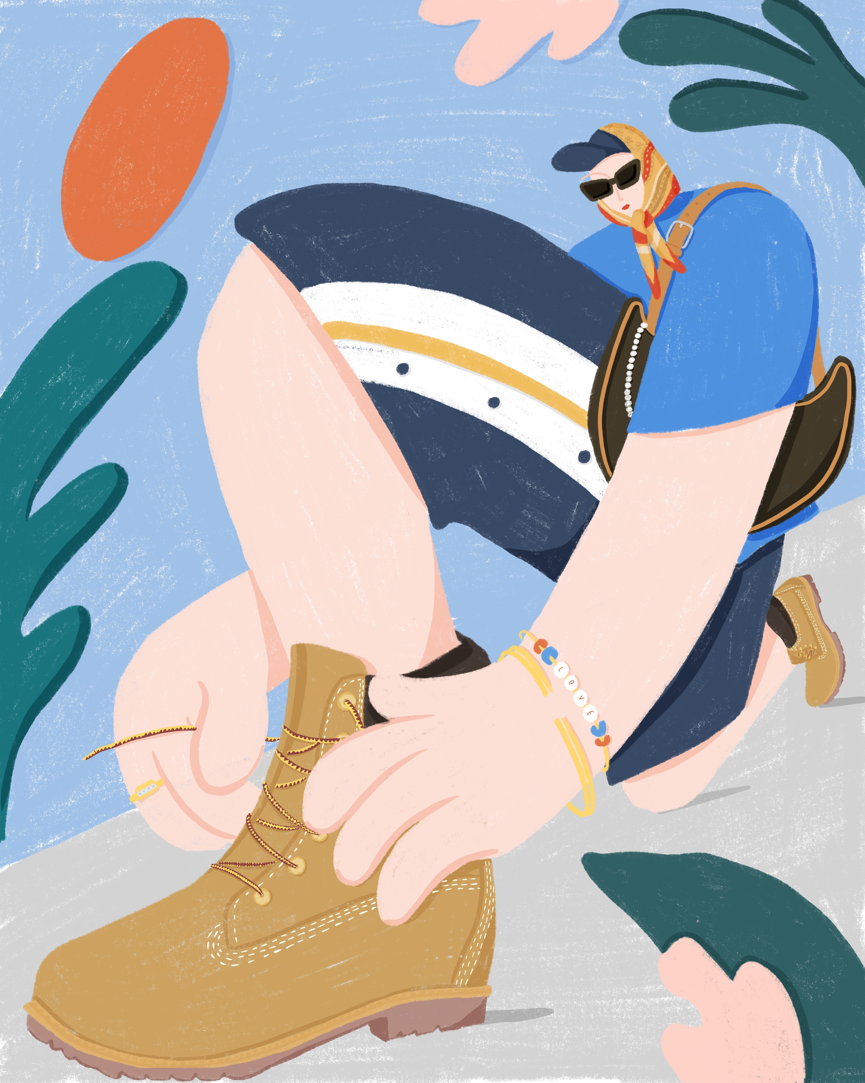 Timberland social media's illustration fashion illustration socialmedia timberland